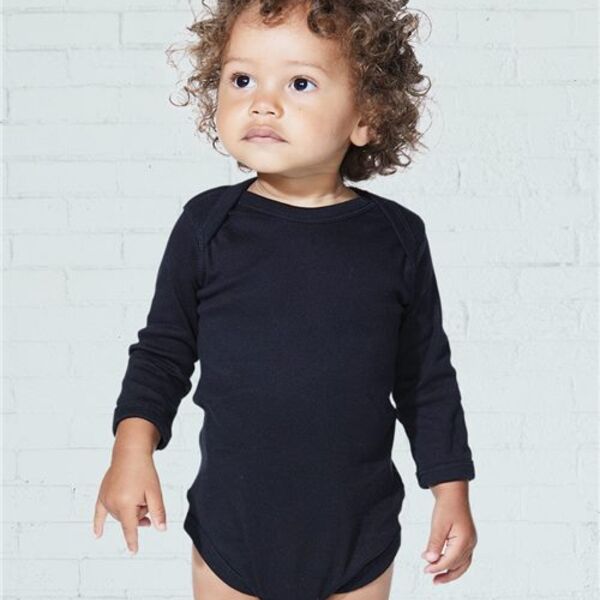 Infant Long Sleeve Baby Rib Bodysuit Thumbnail