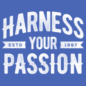 Harness Your Passion - Ladies Tri-Blend V-Neck T Design