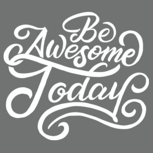 Be Awesome Today - Ladies Long Sleeve Tri Blend T Design